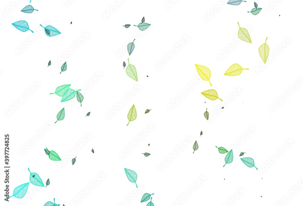 Light Blue, Yellow vector doodle texture. Light Blue, Yellow vector doodle texture.