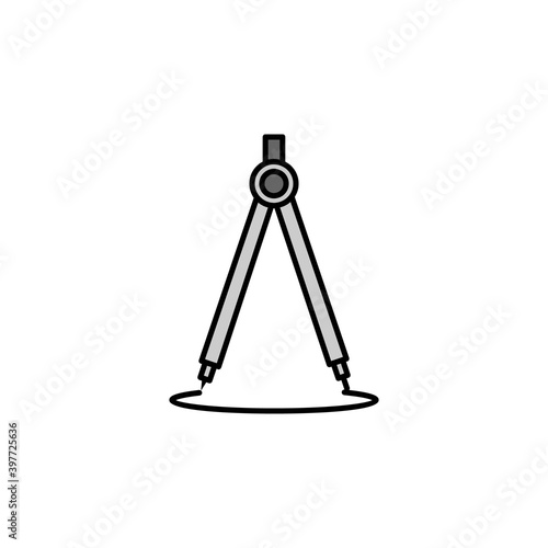 compass line icon. Signs and symbols can be used for web, logo, mobile app, UI, UX