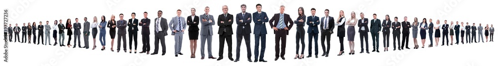 leader and professional business team standing together. leader and professional business team standing together.