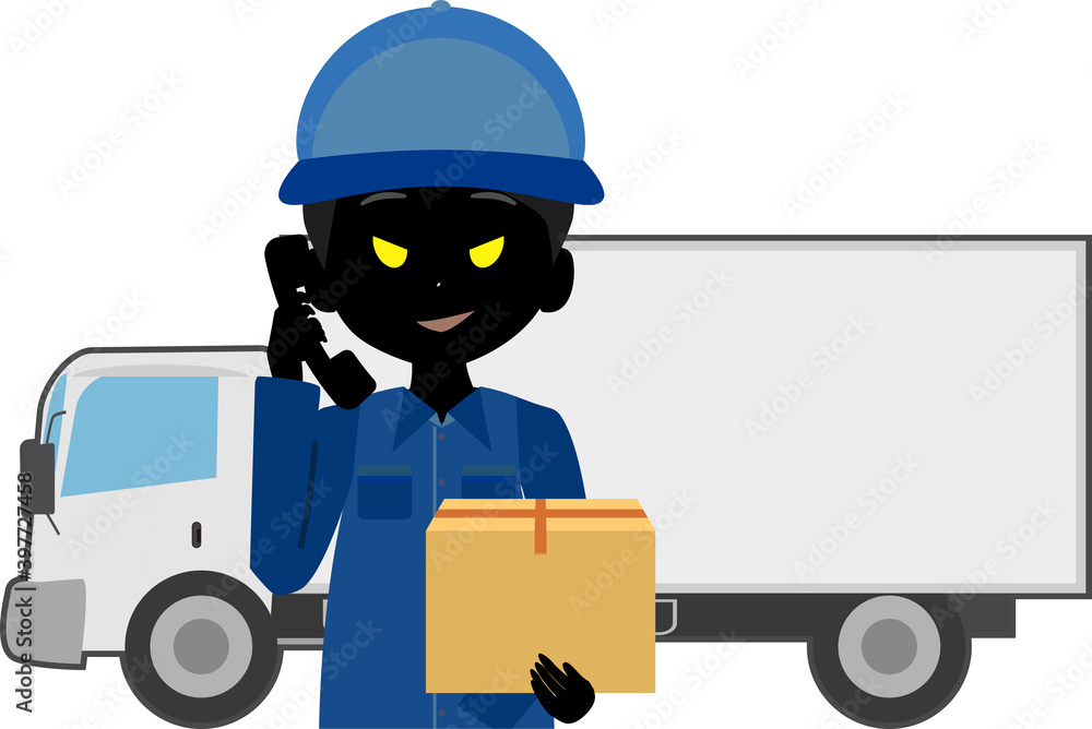 宅配便を装った悪い人のイラスト Stock Vector Adobe Stock 宅配便を装った悪い人のイラスト Stock Vector Adobe Stock