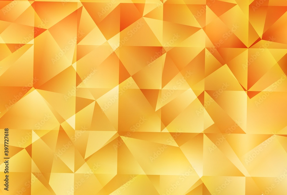 Light Yellow vector shining triangular backdrop. Light Yellow vector shining triangular backdrop.
