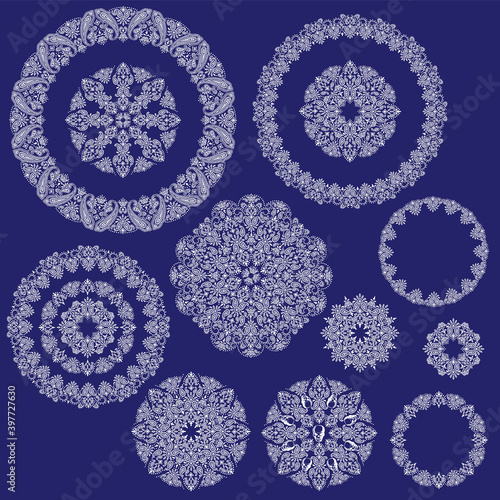 Beautiful bandana ornament design seamless pattern,