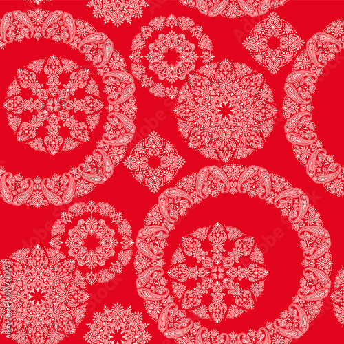 Beautiful bandana ornament design seamless pattern,