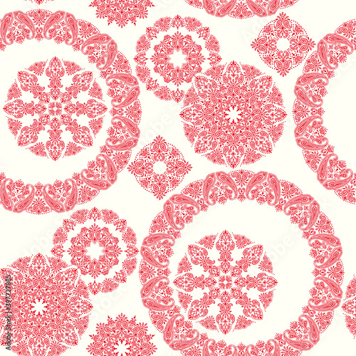 Beautiful bandana ornament design seamless pattern,