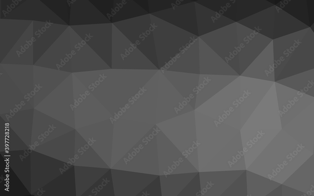 Dark Silver, Gray vector shining triangular pattern. Dark Silver, Gray vector shining triangular pattern.