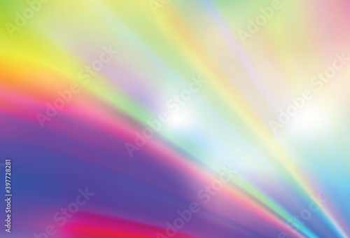 Light Multicolor vector glossy abstract background.