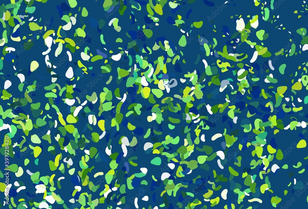 Light blue, yellow vector texture with random forms. Light blue, yellow vector texture with random forms.