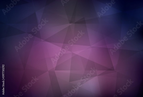 Dark Purple vector abstract polygonal background.