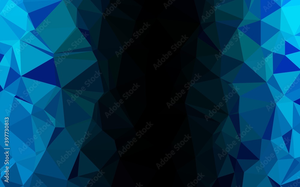 Light BLUE vector blurry triangle pattern. Light BLUE vector blurry triangle pattern.