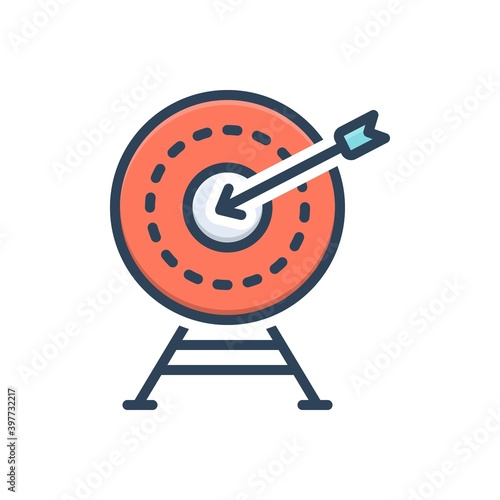 Color illustration icon for exactly 