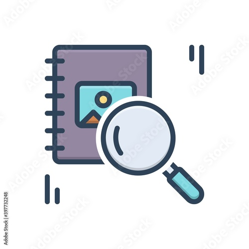 Color illustration icon for prior
