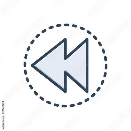 Color illustration icon for prior
