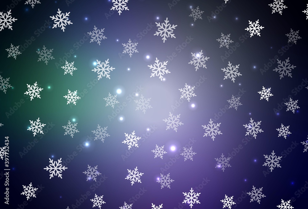 Dark Blue, Green vector layout in New Year style. Dark Blue, Green vector layout in New Year style.