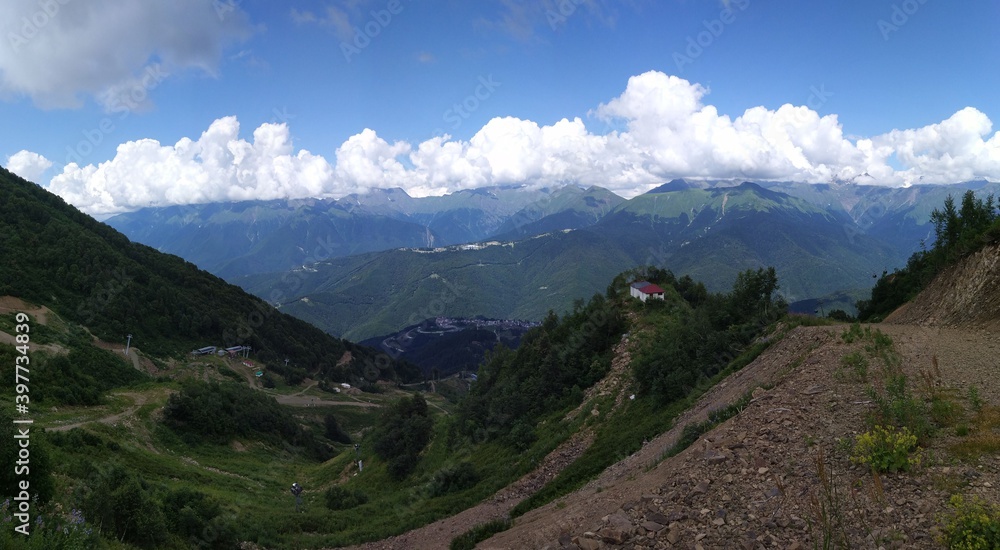 Fototapeta premium panorama of the mountains