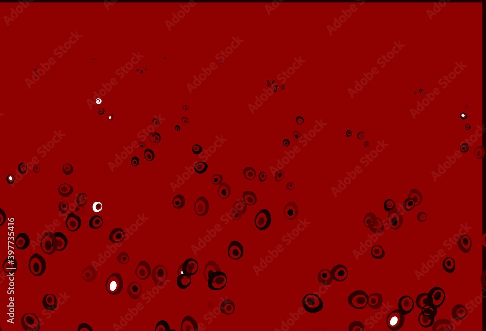 Light Red vector layout with circle shapes. Light Red vector layout with circle shapes.