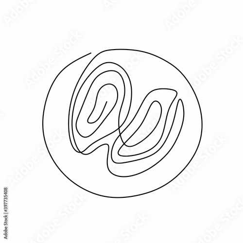 Continuous line drawing of ...