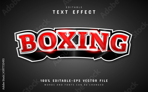 Boxing text effect