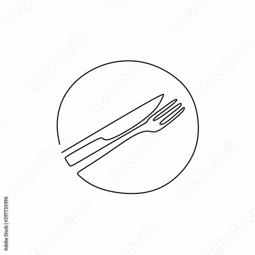 One continuous line plate, ...