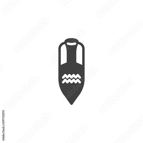 Ancient amphora vector icon. filled flat sign for mobile concept and web design. Antique clay vase glyph icon. Symbol, logo illustration. Vector graphics