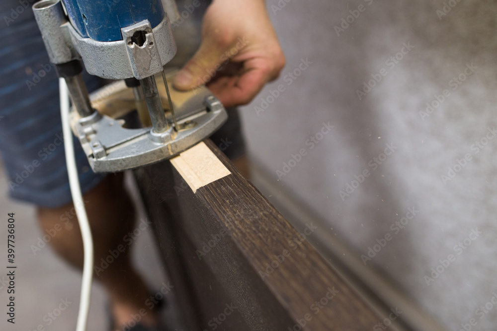 Milling manual machine close-up. Milling manual machine close-up.