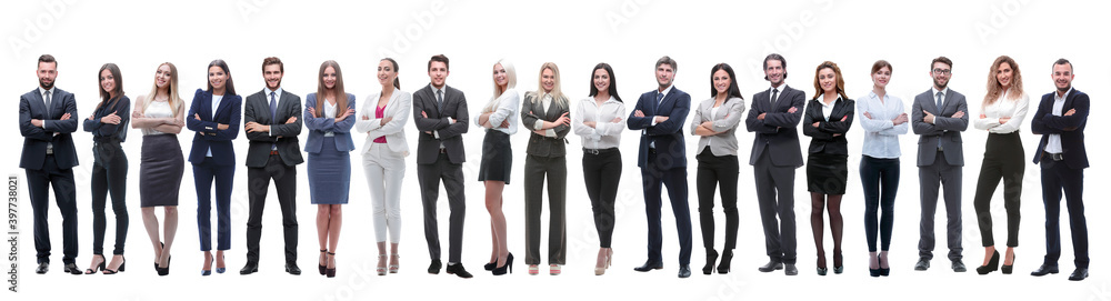 group of successful entrepreneurs standing together. isolated on white group of successful entrepreneurs standing together. isolated on white