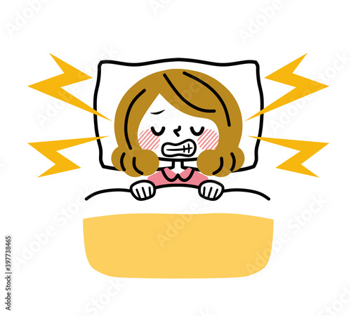 歯ぎしり　女性