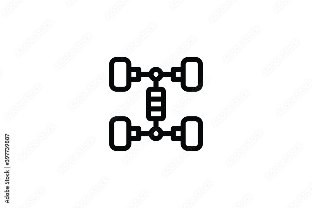 Car Element Icon - Chassis