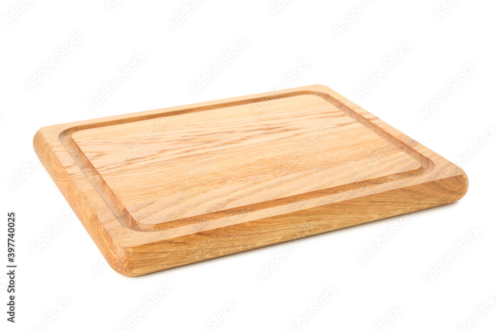 Wooden kitchen board isolated on white background Wooden kitchen board isolated on white background
