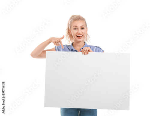 Beautiful young woman with ...
