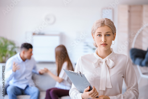 Psychologist working with y...