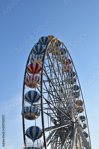 Ferris wheel in an amusement park in Thailand