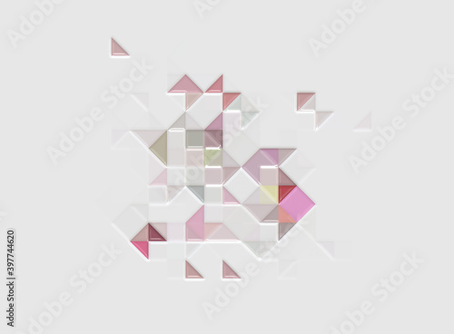 Glossy Tiles Color Abstract background