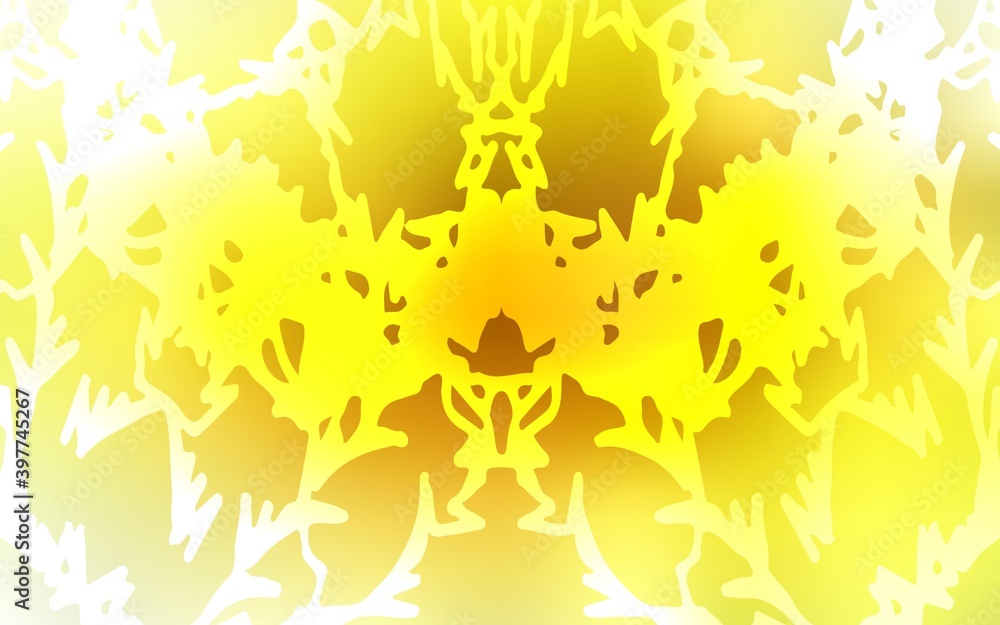 Light Orange vector doodle blurred pattern. Light Orange vector doodle blurred pattern.