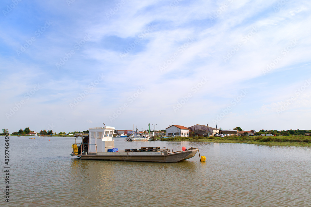 custom made wallpaper toronto digitalLandscape with Oyster boat