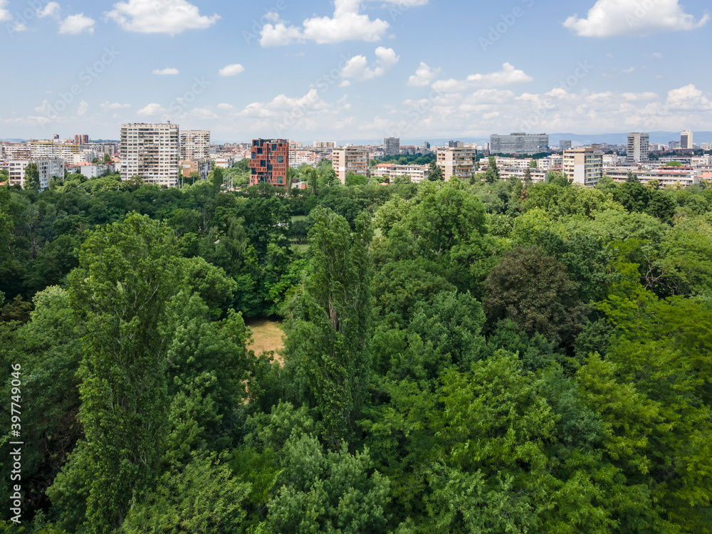 Aerial view of South Park in city of Sofia, Bulgaria Aerial view of South Park in city of Sofia, Bulgaria