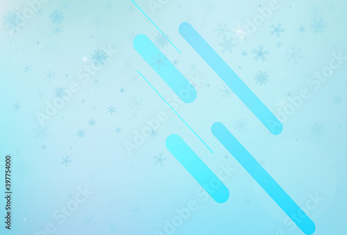 Falling silver snow flake vector
