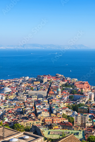 Naples City In Italy Aerial View