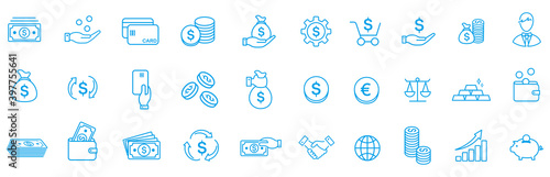 line icon of Vector business and finance
