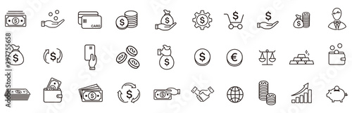 line icon of Vector business and finance
