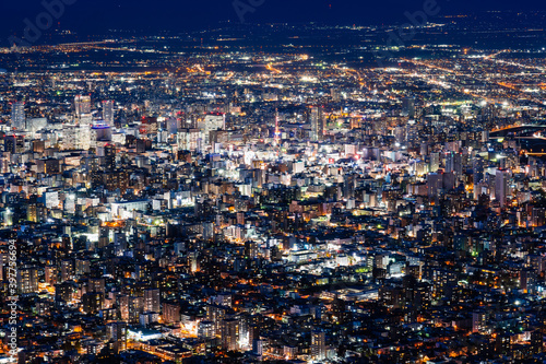 日本新三大夜景 札幌 藻岩山から眺望