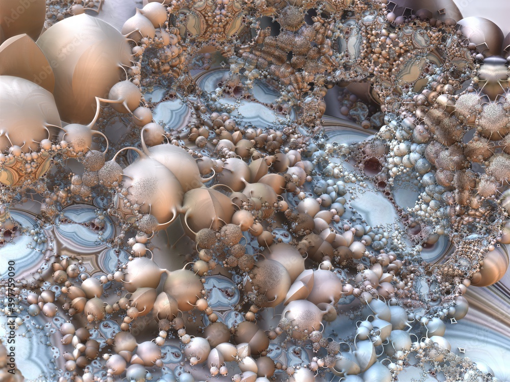 Organic 3D fractal illustration, life, 3D rendering Organic 3D fractal illustration, life, 3D rendering
