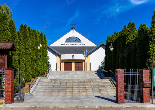 Military parish Garrison Church of Archangel Gabriel in Zegrze resort at the Zegrzynskie Lake in Mazovia region  near Warsaw  Poland