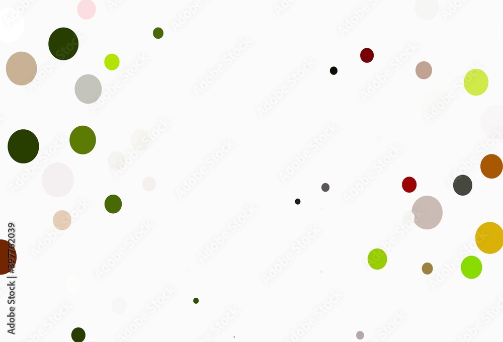 Light Green, Red vector background with bubbles. Light Green, Red vector background with bubbles.