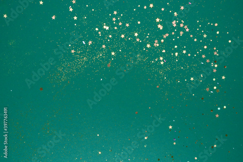 Obraz na płótnie trendy green blank with space for wishes, invitation w salonie