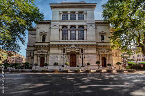 Canvas Print The Jewish synagogue in Rome in Italy