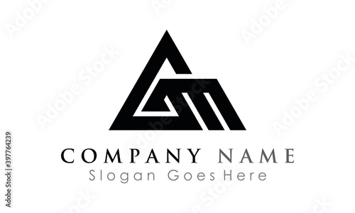 icon GM logo design unique