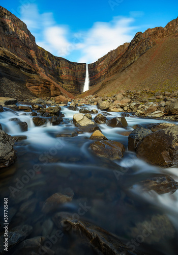 Hengifoss waterfall in East Iceland © Nick Fox