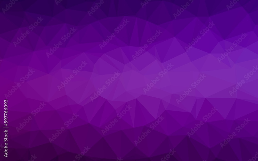 Dark Purple vector triangle mosaic template. Dark Purple vector triangle mosaic template.