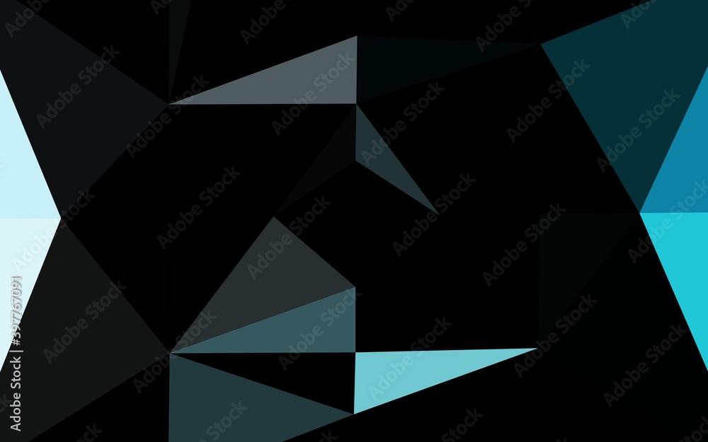 Light BLUE vector polygon abstract backdrop. Light BLUE vector polygon abstract backdrop.