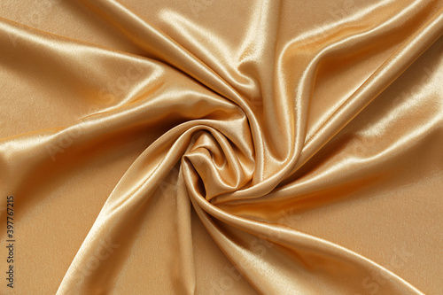 Golden fabric background